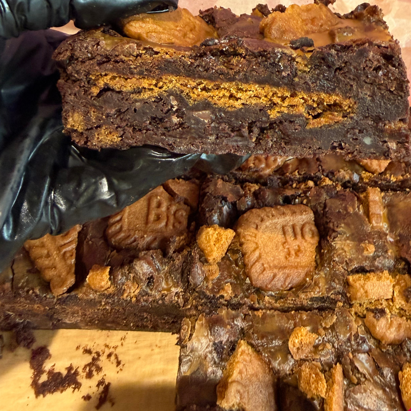3 x Biscoff Brownie Bars