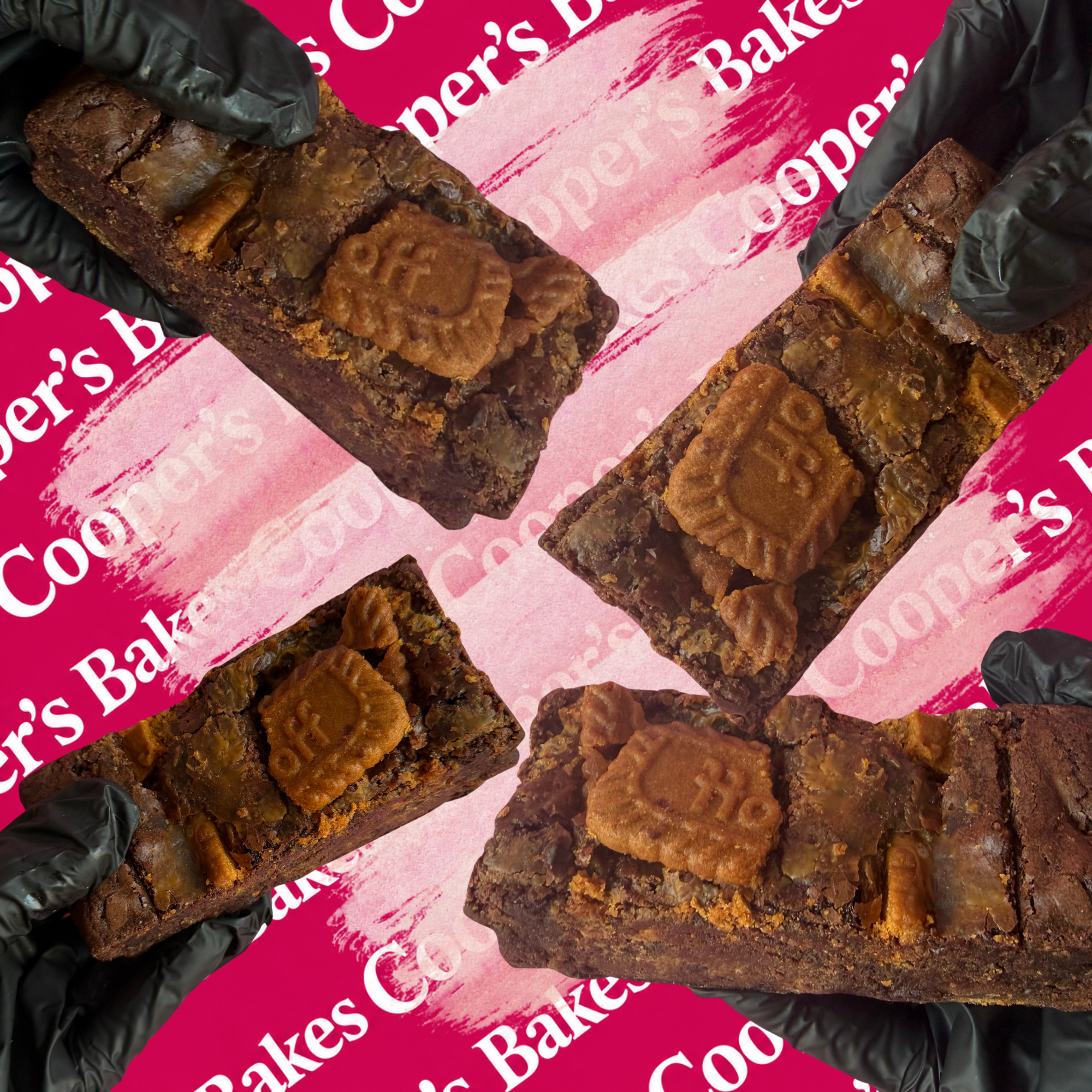 3 x Biscoff Brownie Bars